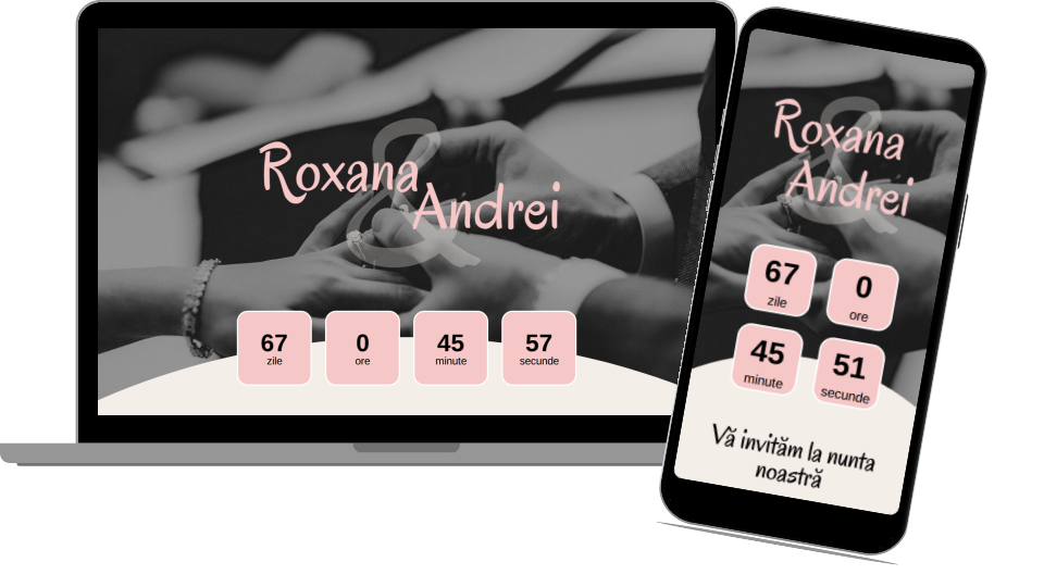 Invitație Nuntă Website "Tender Moments"